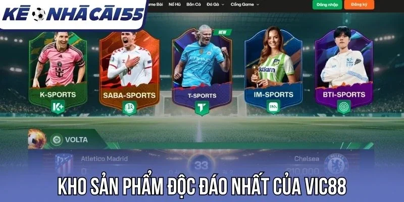 Kho sản phẩm độc đáo nhất của Vic88