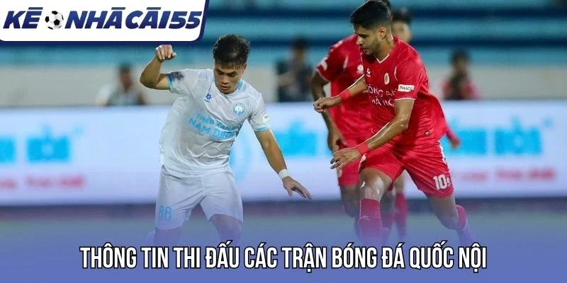 Thông tin thi đấu các trận bóng đá quốc nội